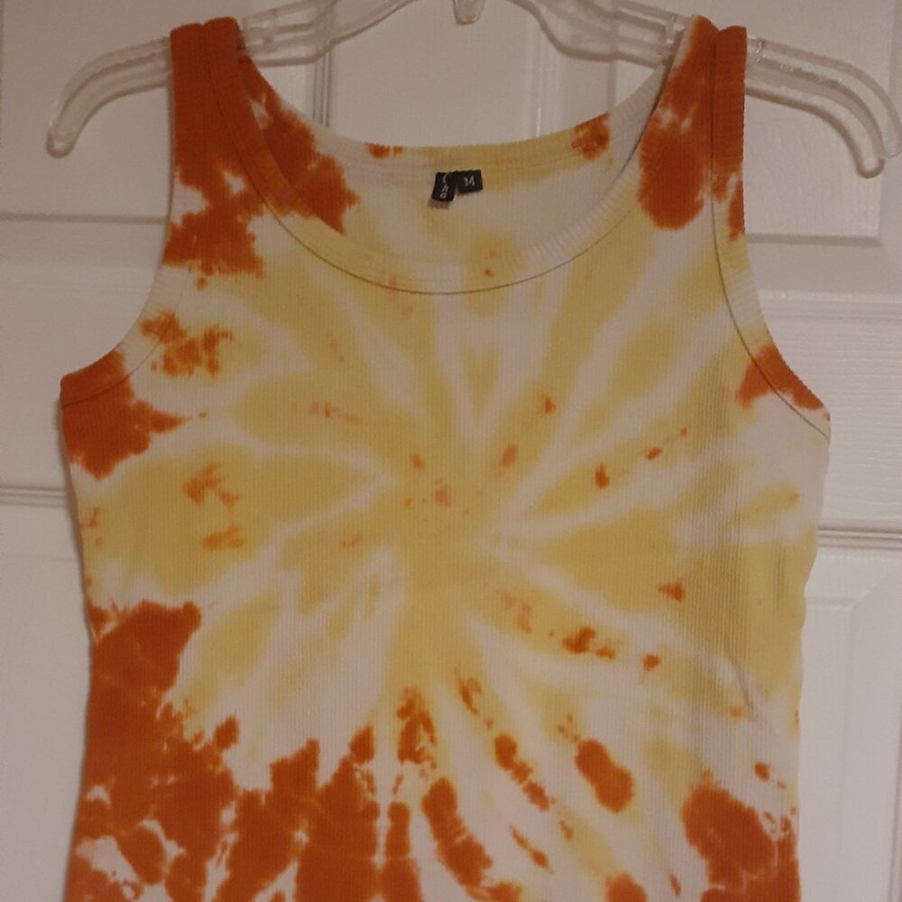 Tie dye Vintage 100% cotton tee tank top size M